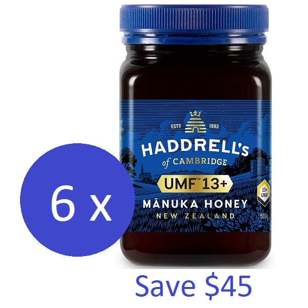 HADDRELLS Manuka Honey UMF 13+, MGO 458 mg/kg, 500g