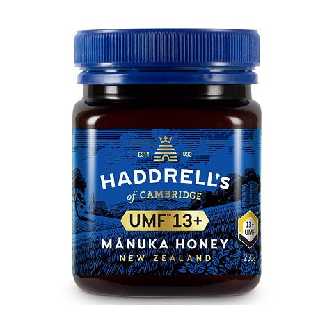 HADDRELLS Manuka Honey UMF 13+, MGO 409 mg/kg , 250g - Manuka Canada, Honey World Store