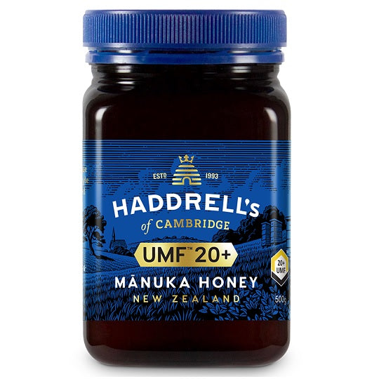 HADDRELLS Manuka Honey UMF 20+, MGO 859 mg/kg, 500g - Manuka Canada, Honey World Store
