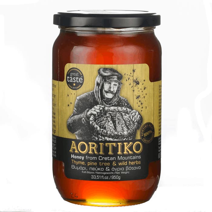 AORITIKO Cretan Mountains Honey 500g, Greece